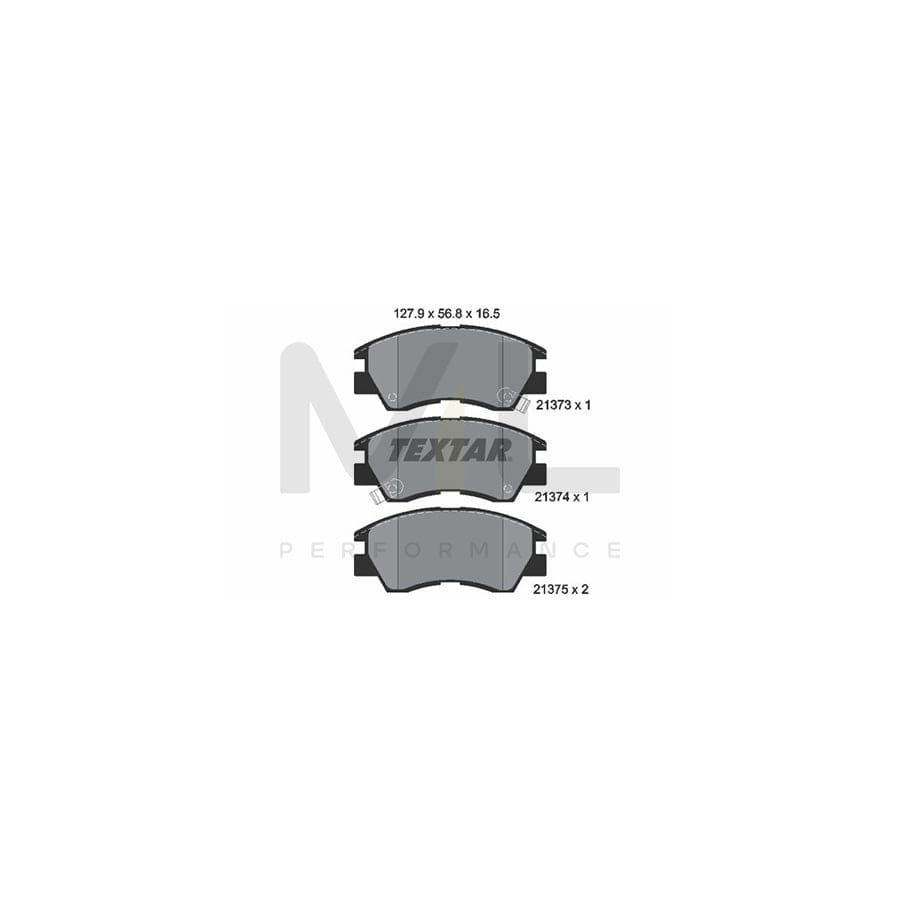 TEXTAR 2137301 Brake pad set with acoustic wear warning | ML Performance Car Parts