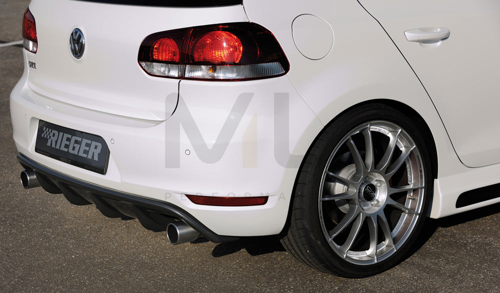 Rieger 00099811 VW Mk6 Golf GTI Rear Diffuser 4 | ML Performance UK Car Parts