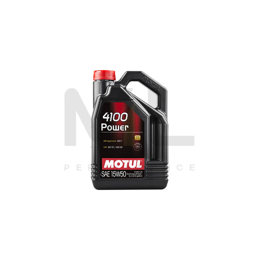 Motul 4100 Power 15w-50 Technosynthese Synthetic Car Engine Oil 5l | Engine Oil | ML Car Parts UK | ML Performance