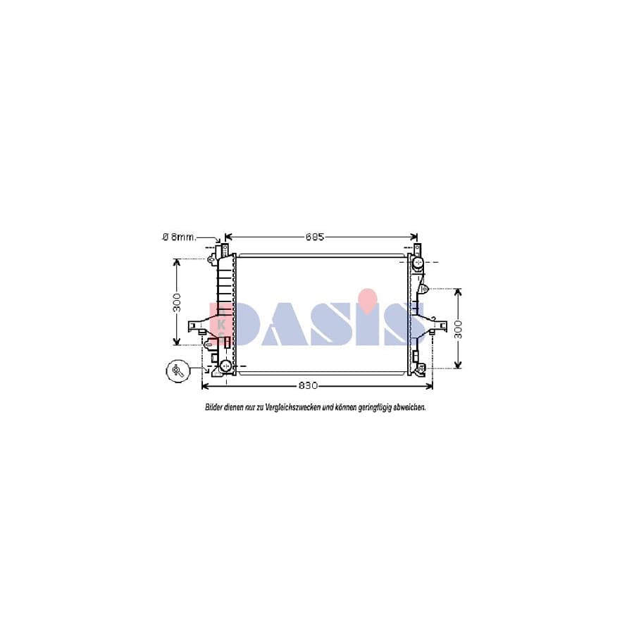 AKS Dasis 220015N Engine Radiator | ML Performance UK