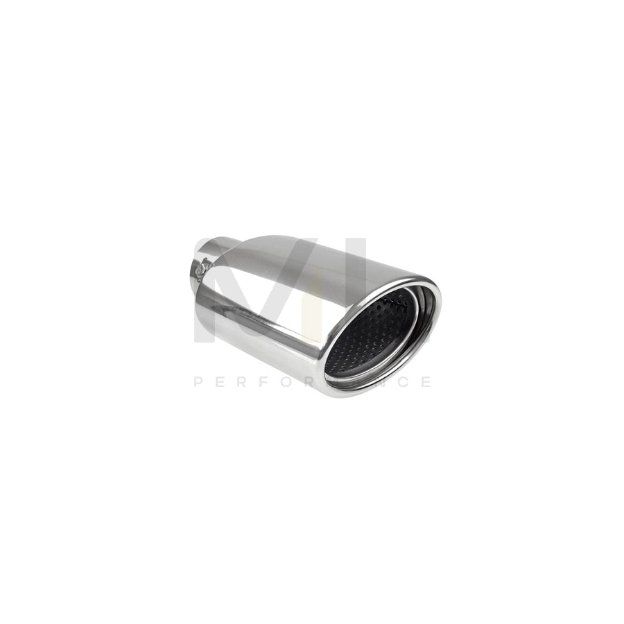 AMiO MT 023 02355 Exhaust tip 120 mm, oval, straight, Stainless Steel, 180mm, 58mm | ML Performance Car Parts