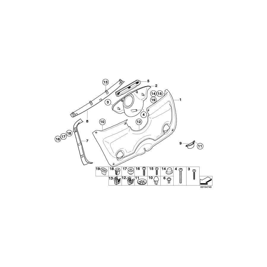 Genuine BMW 51497182689 R53 Trunk Trim Panel, Brake Light (Inc.  & Coop.S JCW GP) | ML Performance UK Car Parts