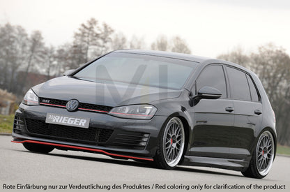 Rieger 00059570 VW Mk7 Golf Front Splitter (GTI & GTD) 9 | ML Performance UK Car Parts