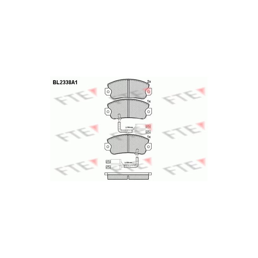 Fte BL2338A1 Brake Pad Set | ML Performance UK Car Parts