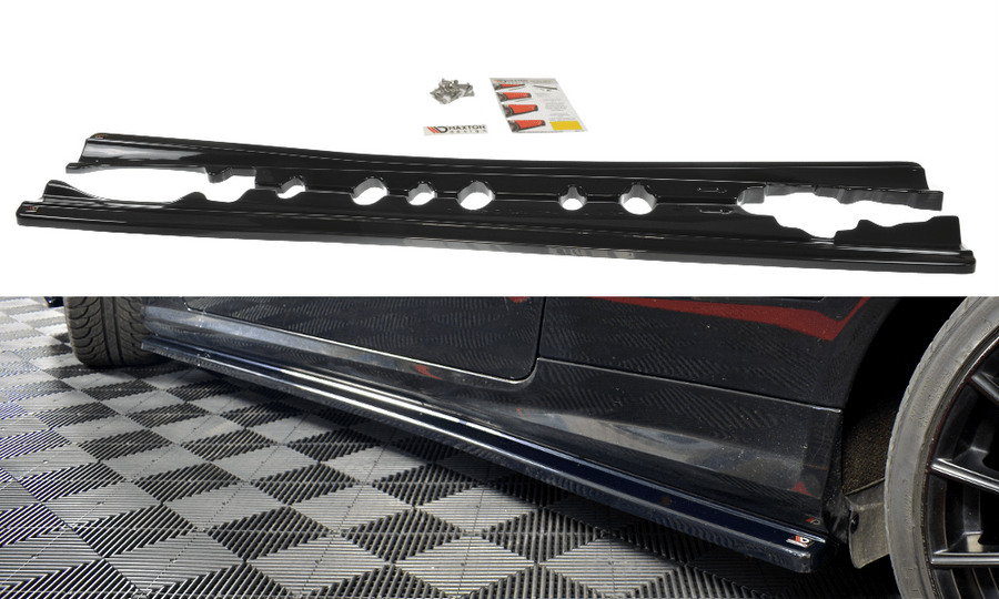 Maxton Design ME-E-207-AMGLINE-C-SD1T Side Skirts Diffusers Mercedes Benz E-Class W207 Coupe AMG-Line | ML Performance UK Car Parts