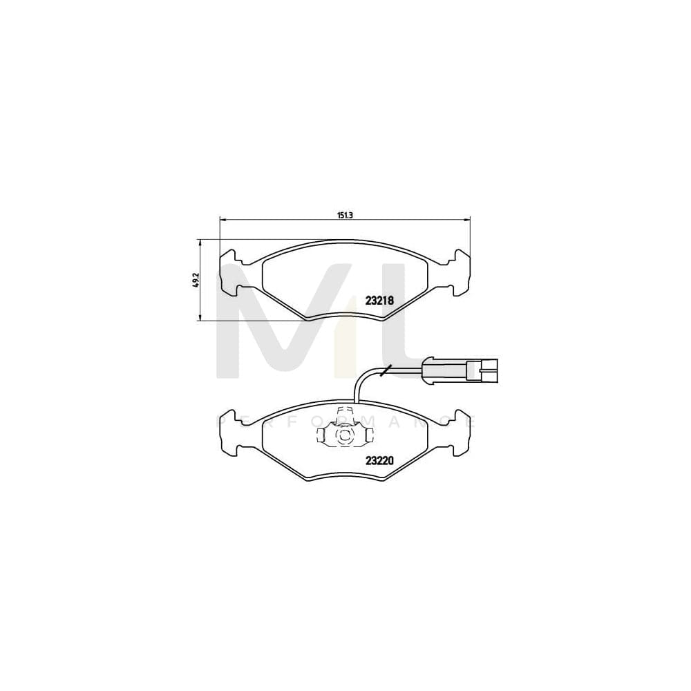 Brembo P 23 056 Brake Pad Set | ML Performance Car Parts