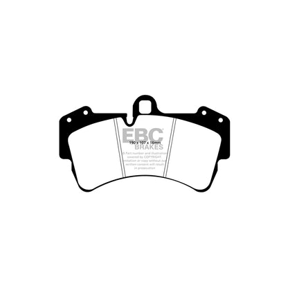 EBC PD04KF453 Audi Porsche VW Bluestuff Front Brake Pad & Plain Disc Kit - Brembo Caliper (Inc. Q7, Cayenne, Touareg) 2 | ML Performance UK Car Parts