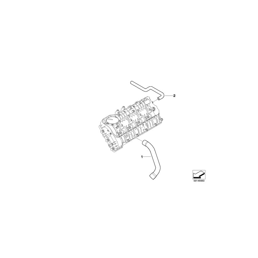 Genuine BMW 11127797111 E65 Leakage Line Zyl. 5-8 (Inc. 745d) | ML Performance UK Car Parts