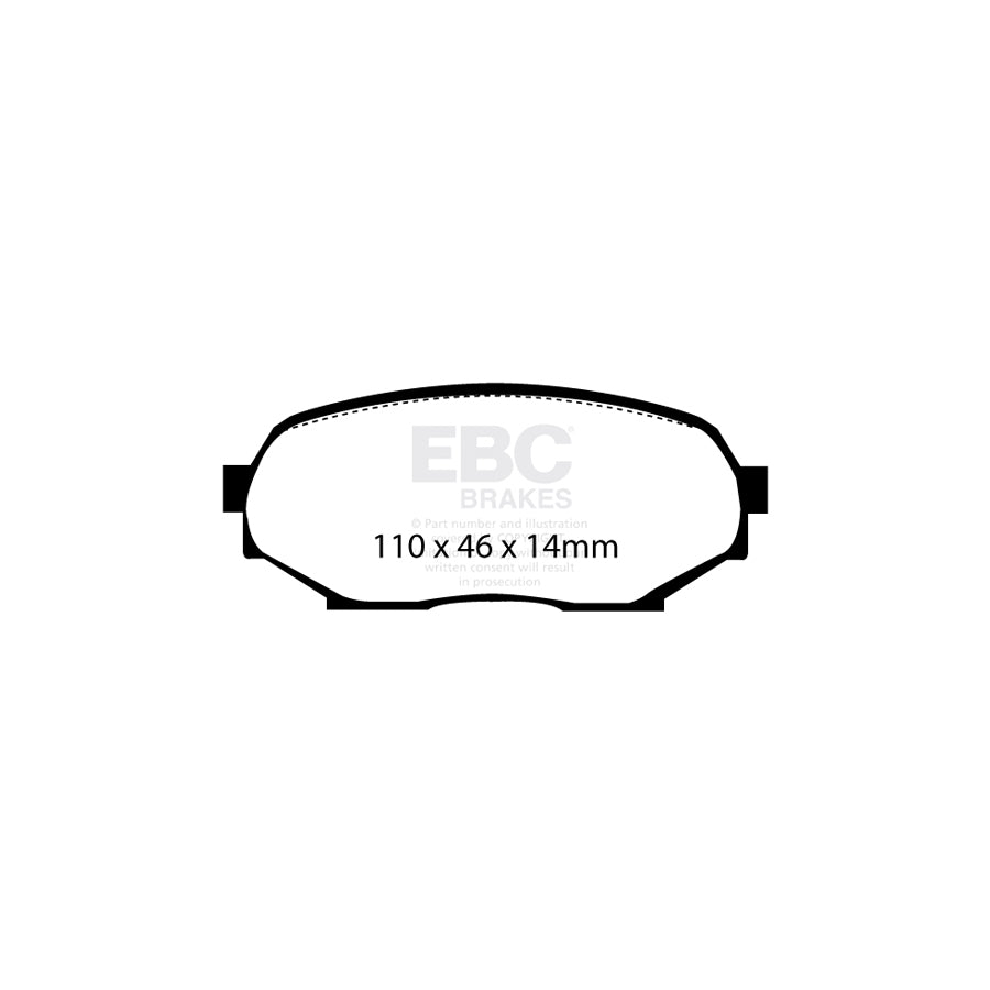 EBC PLK1047 Mazda MX5 Mk1 Yellowstuff Pads and Brake Line Performance Pack - Akebono Caliper 2 | ML Performance UK Car Parts