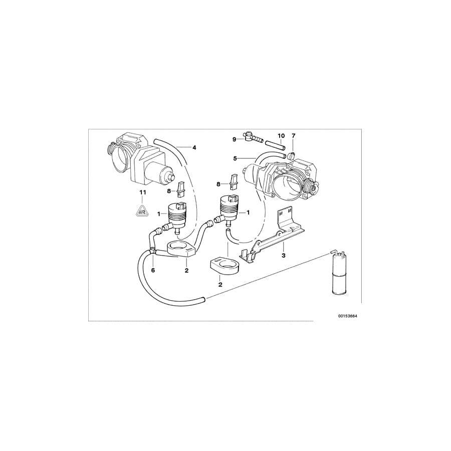 Genuine BMW 13901742893 E38 Hose ZYL.1-6 (Inc. 750i, 750iL & 750iLP) | ML Performance UK Car Parts