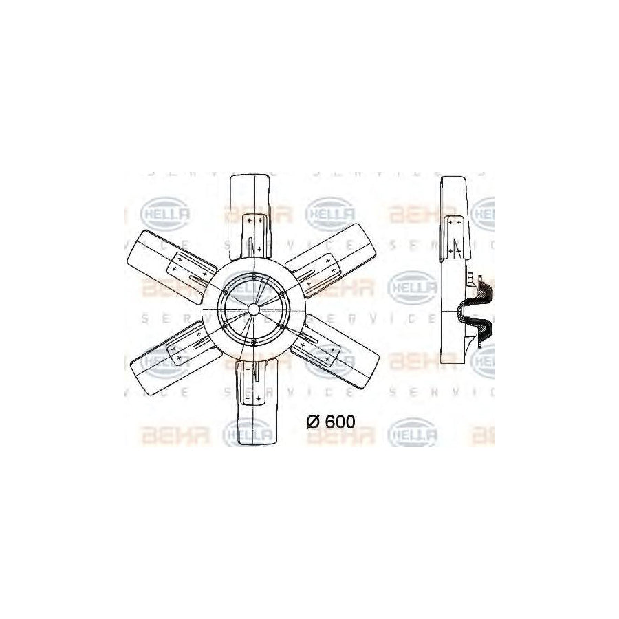 Hella 8MV 376 730-291 Fan, Radiator