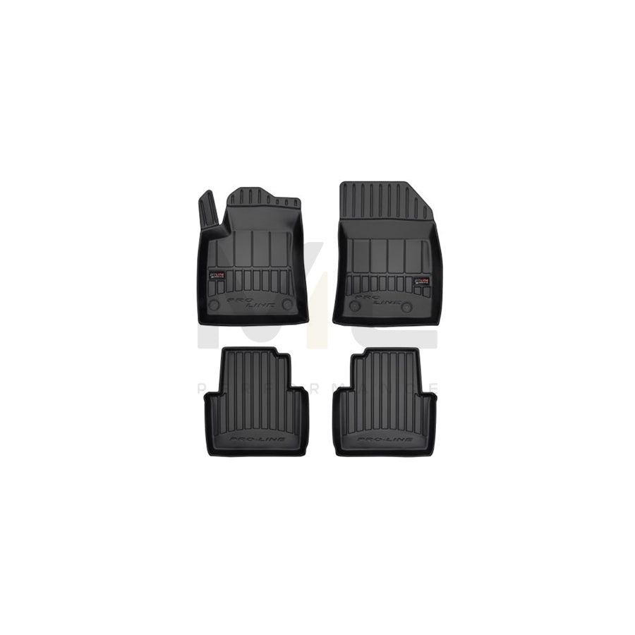 FROGUM 3D408043 Floor mat set for CITROﾃ起 C3 Aircross II (2R, 2C) Elastomer, Front and Rear, Quantity: 4, Black | ML Performance Car Parts