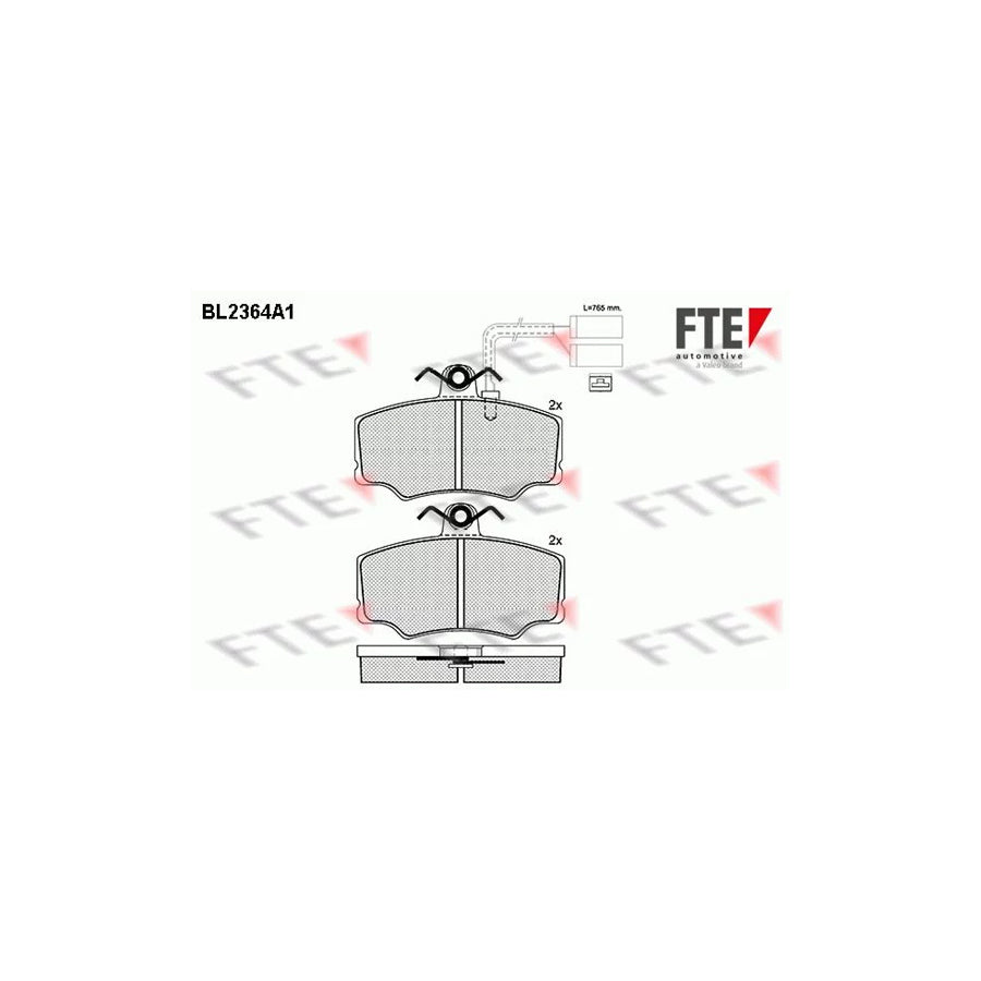 Fte BL2364A1 Brake Pad Set For Alfa Romeo 33 | ML Performance UK Car Parts