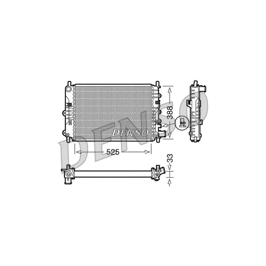 Denso DRM10025 Drm10025 Engine Radiator | ML Performance UK