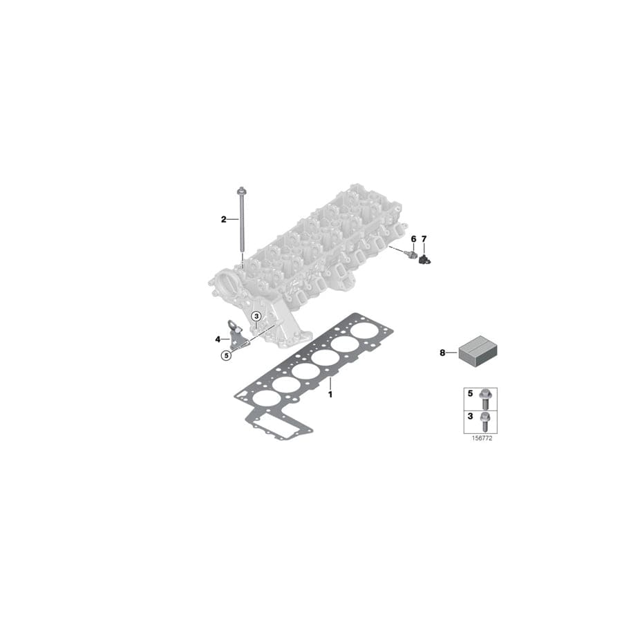 Genuine BMW 11127798533 E90 E60 E70 Gasket Set Cylinder Head Asbestos Free (Inc. 530xd, 330d & 525d) | ML Performance UK Car Parts