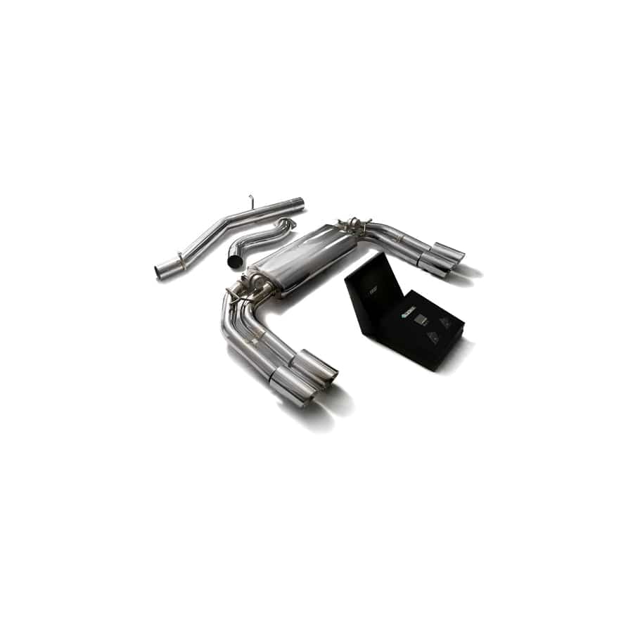 Armytrix AUVS5-QS11C Valvetronic Exhaust System Audi S3 8V 2.0 2013-2021 with  Quad Chrome 3.5" | ML Performance UK UK Car Parts