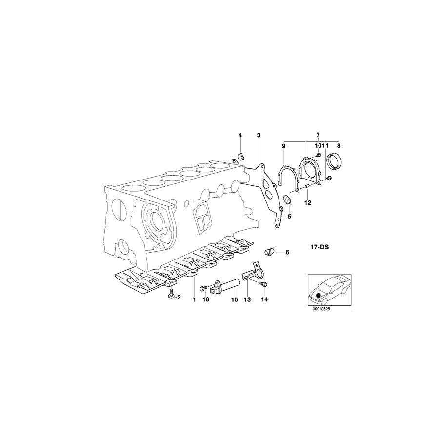 Genuine BMW 11141722774 E38 E53 E34 Cover (Inc. 530d, 525tds & X5 3.0d) | ML Performance UK Car Parts