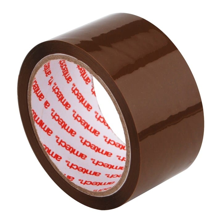 Amtech Roll of brown packing tape (50mx48mm) | ML Performance DIY & Power Tools