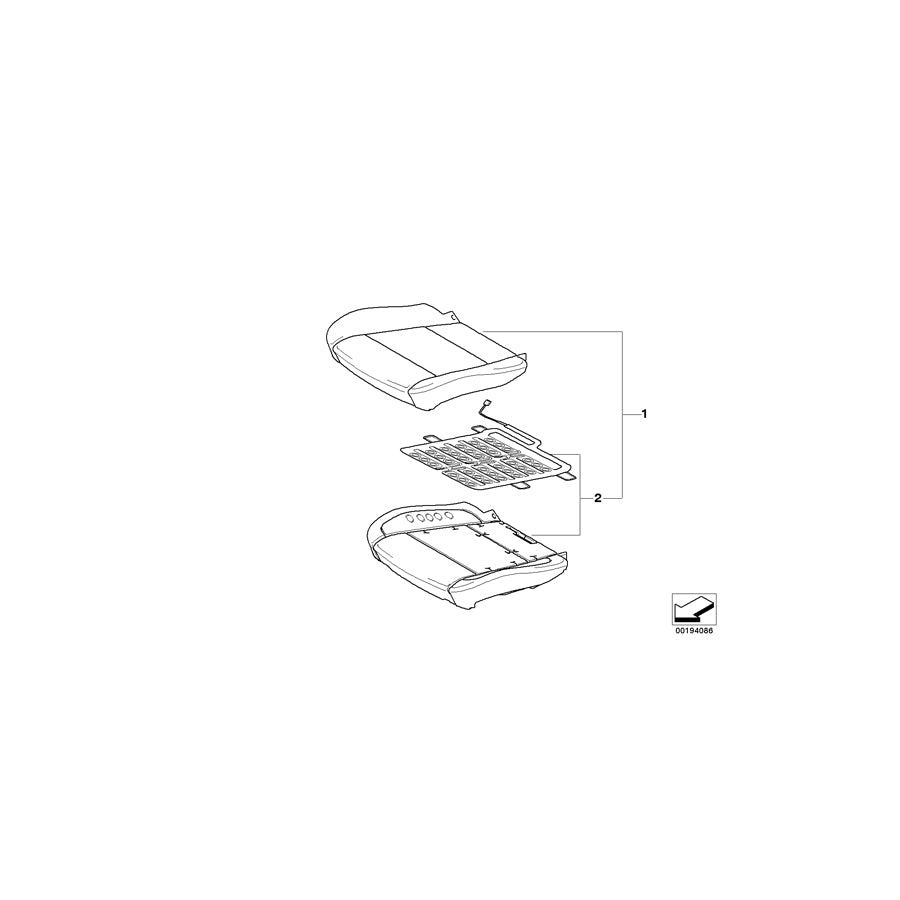 Genuine BMW 52107247497 E70 Basic Seat Upholstery OC3 (Inc. X5 35iX, X5 50iX & X5 4.8i) | ML Performance UK