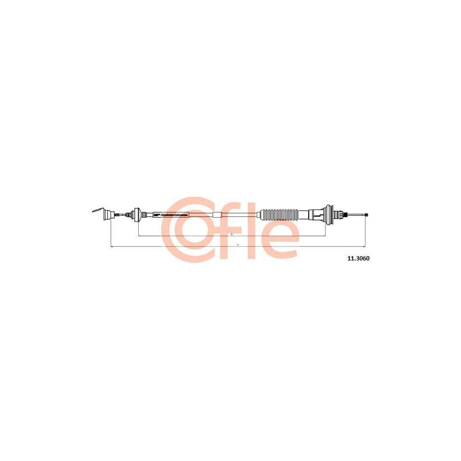 Cofle 11.3060 Clutch Cable For Peugeot 206 Hatchback (2A/C)