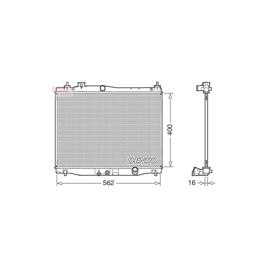 Denso DRM40047 Drm40047 Engine Radiator For Honda Jazz Hatchback (Gk) | ML Performance UK