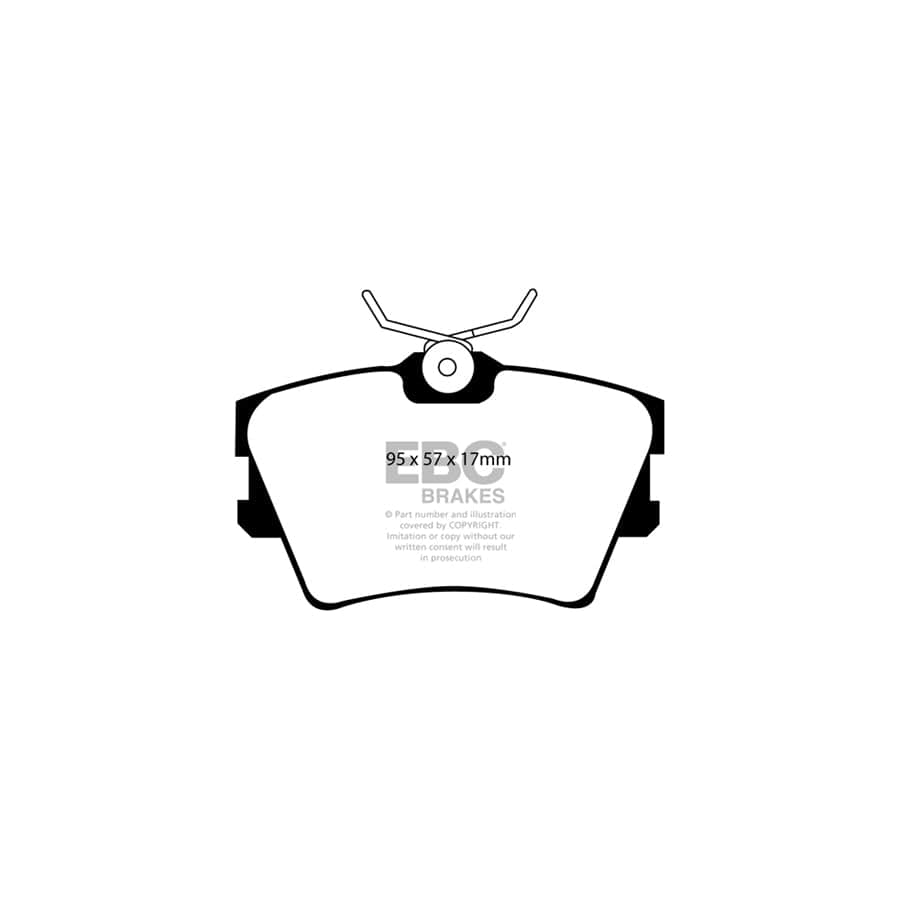 EBC PDKR884 VW Ultimax Rear Brake Pad & Plain Disc Kit - Girling/TRW Caliper (Inc. Caravelle & Transporter) 2 | ML Performance UK Car Parts