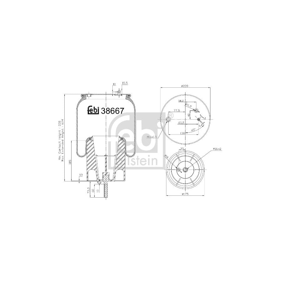 Febi Bilstein 38667 Boot, Air Suspension