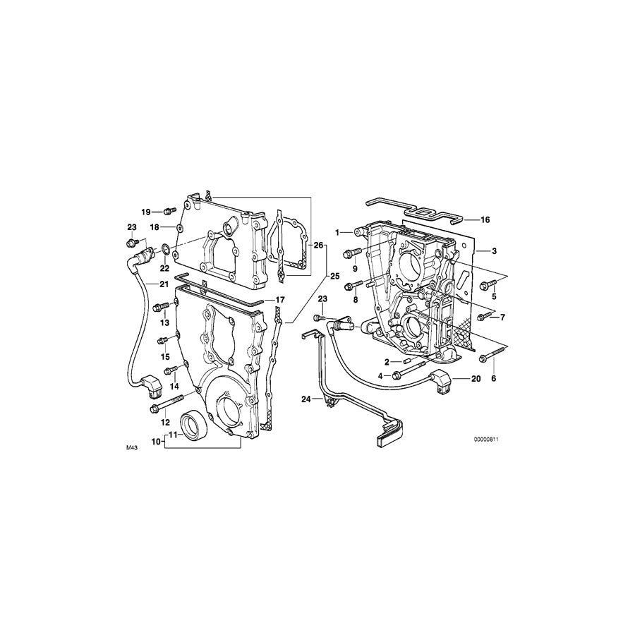 Genuine BMW 11141739906 E46 E34 E36 Gasket Steel (Inc. 318Ci, 316i 1.6 & 316i) | ML Performance UK Car Parts