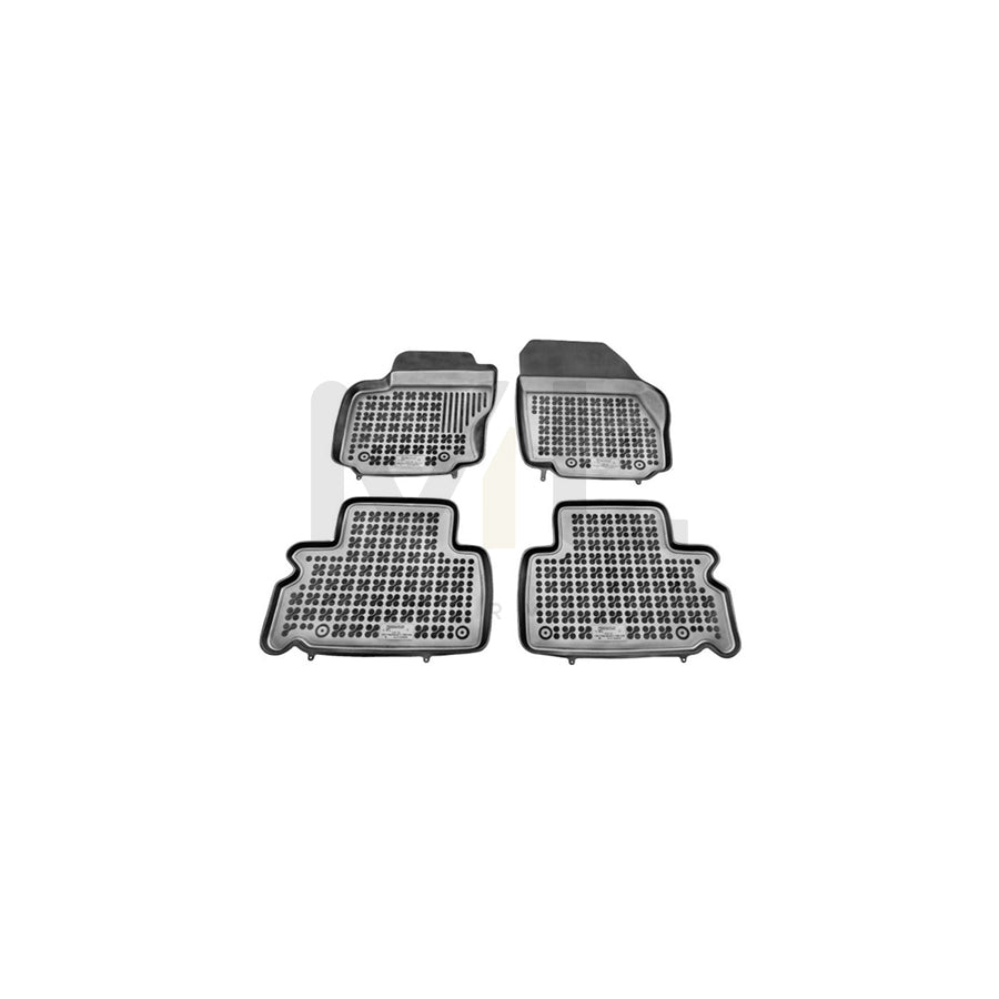 REZAW PLAST Tailored 200609 Floor mat set Elastomer, Front and Rear, Quantity: 4, Black | ML Performance Car Parts