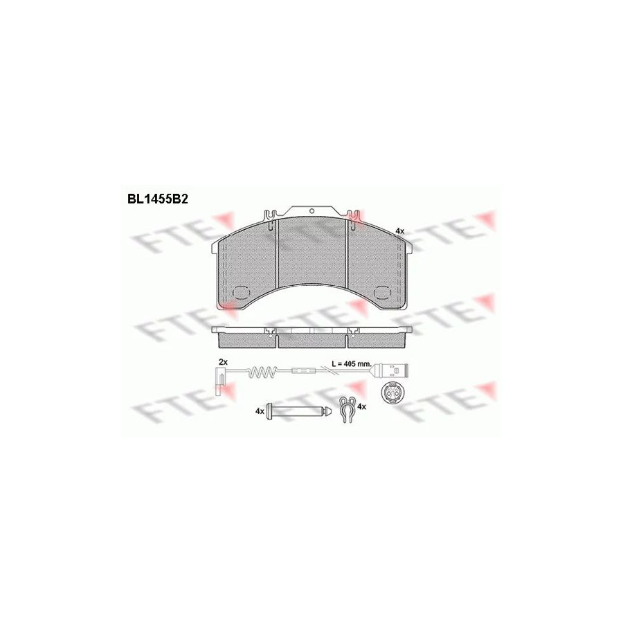 Fte BL1455B2 Brake Pad Set | ML Performance UK Car Parts