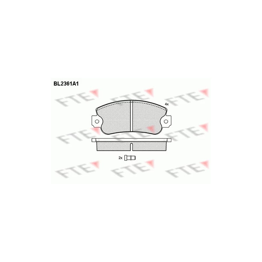 Fte BL2361A1 Brake Pad Set For Seat Ibiza I Hatchback (021A) | ML Performance UK Car Parts