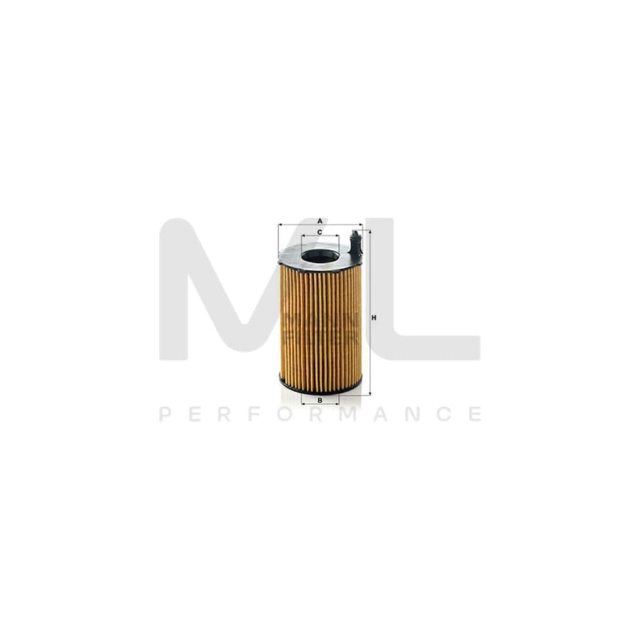 MANN-FILTER HU 8005 z Oil Filter with seal, Filter Insert | ML Performance Car Parts