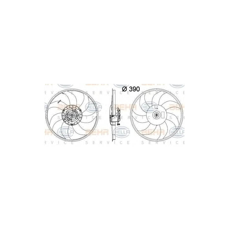 Hella 8EW 351 041-631 Fan, Radiator