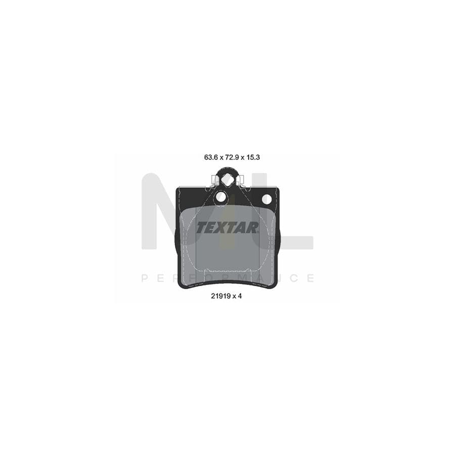 TEXTAR epad 2191981 Brake pad set not prepared for wear indicator | ML Performance Car Parts