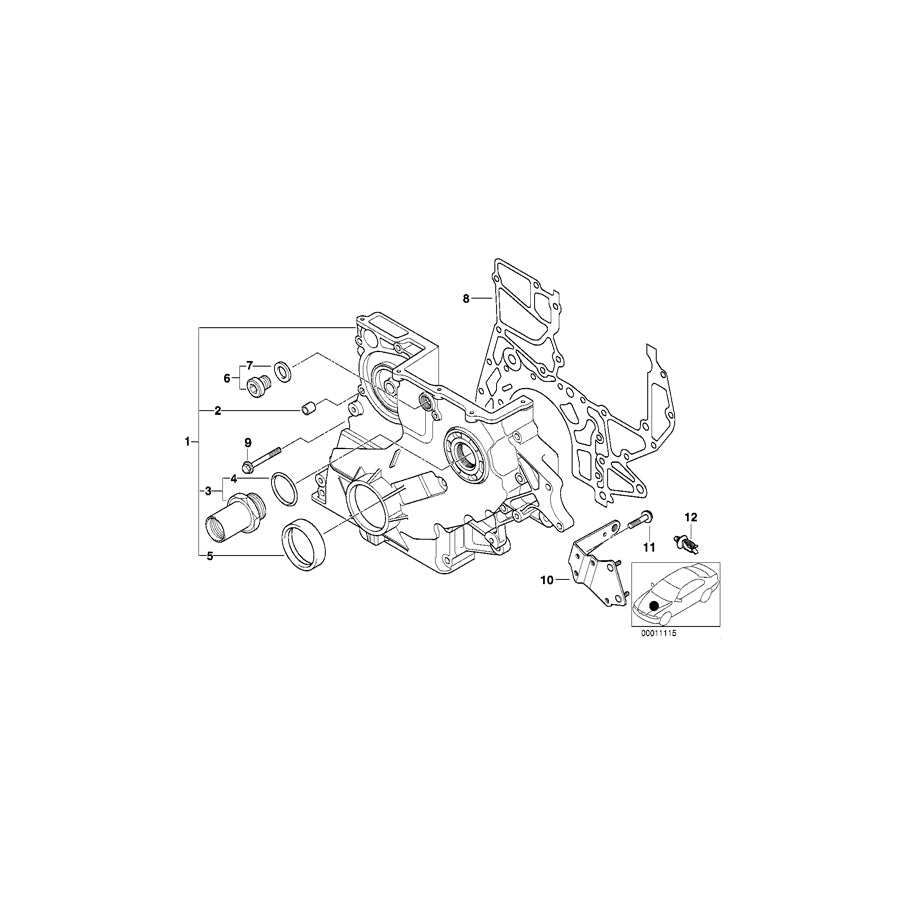 Genuine BMW 11142247095 E46 E39 Collar Screw M7X56 (Inc. 320d, 520d & 318d) | ML Performance UK Car Parts