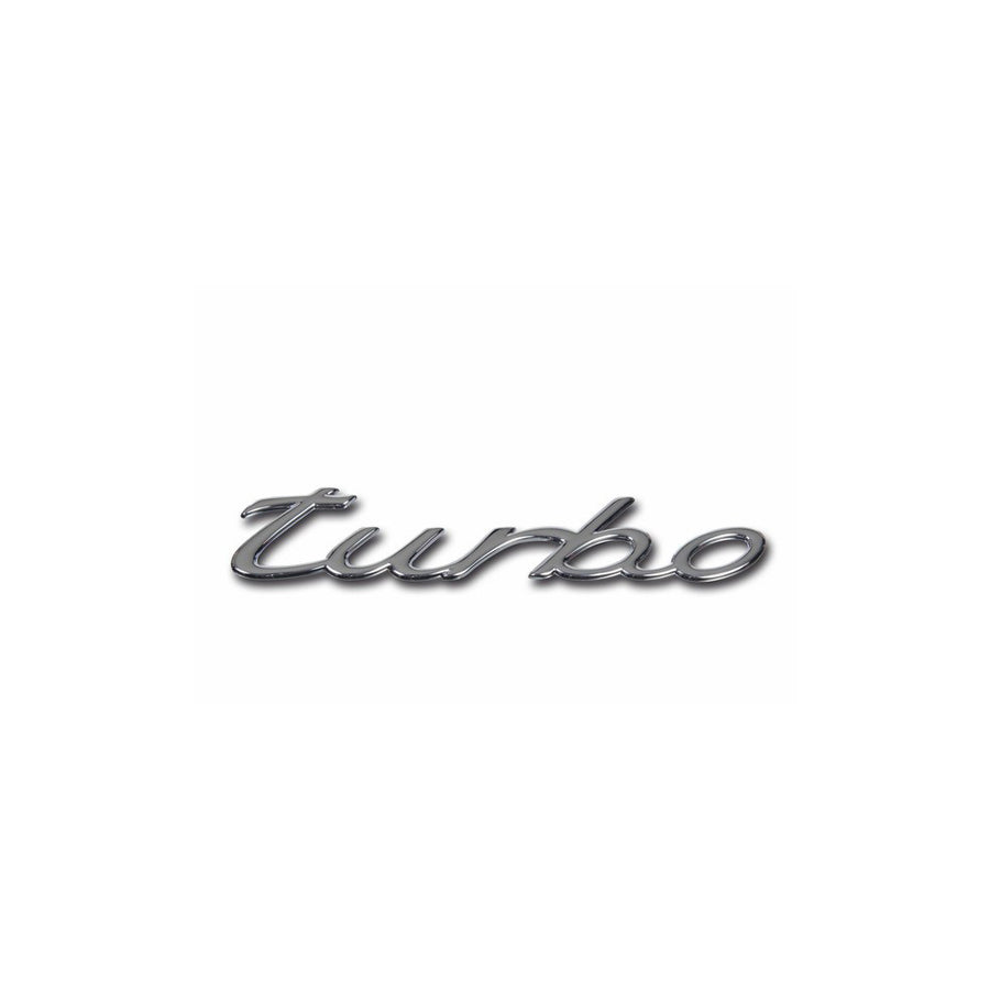 Genuine Porsche Turbo - Chrome Badge Porsche 993 Turbo / 996 Turbo | ML Performance UK Car Parts