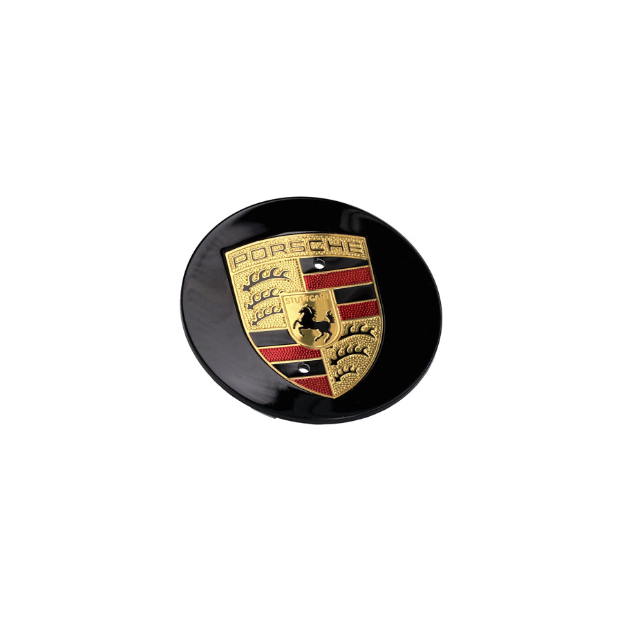 Genuine Porsche Wheel Cap Black With Coloured Porsche Crest Porsche 718 Boxster / 718 Cayman | ML Performance UK Car Parts