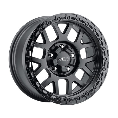 Weld W10479026450-P2 Cinch W104 Wheel 17x9 5x127 ET-12 BS4.5 Satin Black - Gloss Black