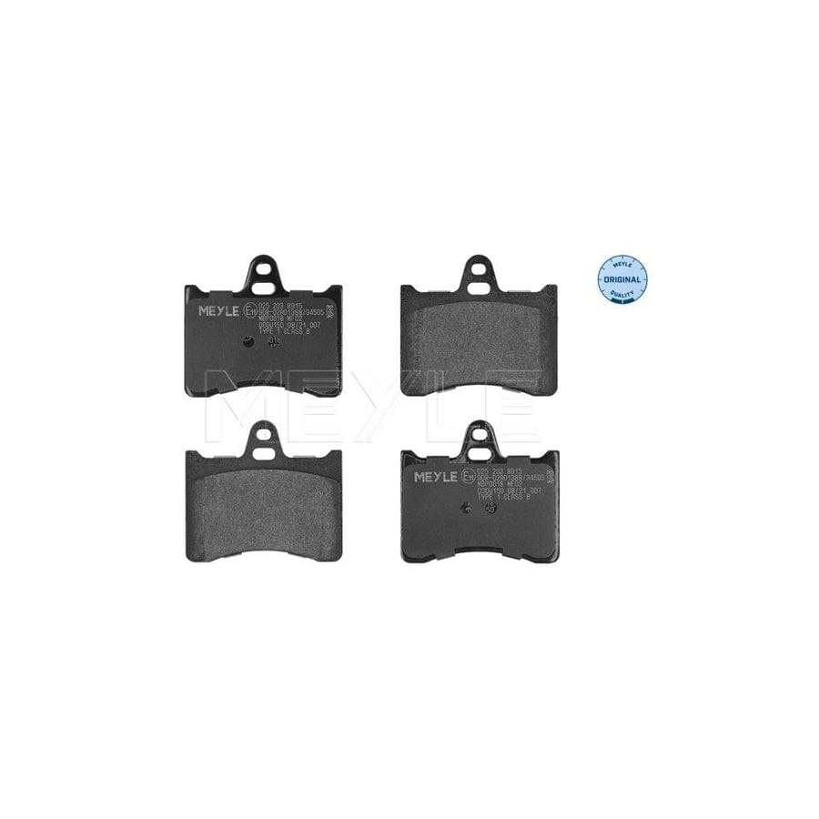 Meyle 025 203 8915 Brake Pad Set