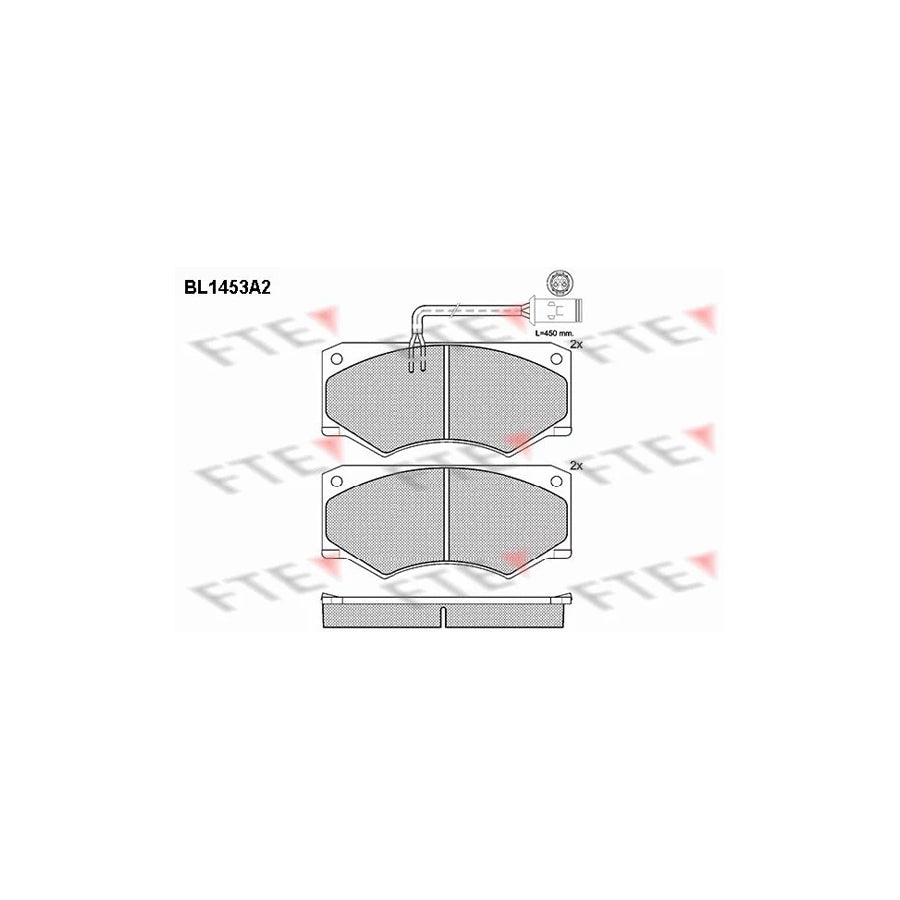 Fte BL1453A2 Brake Pad Set For Iveco Daily | ML Performance UK Car Parts