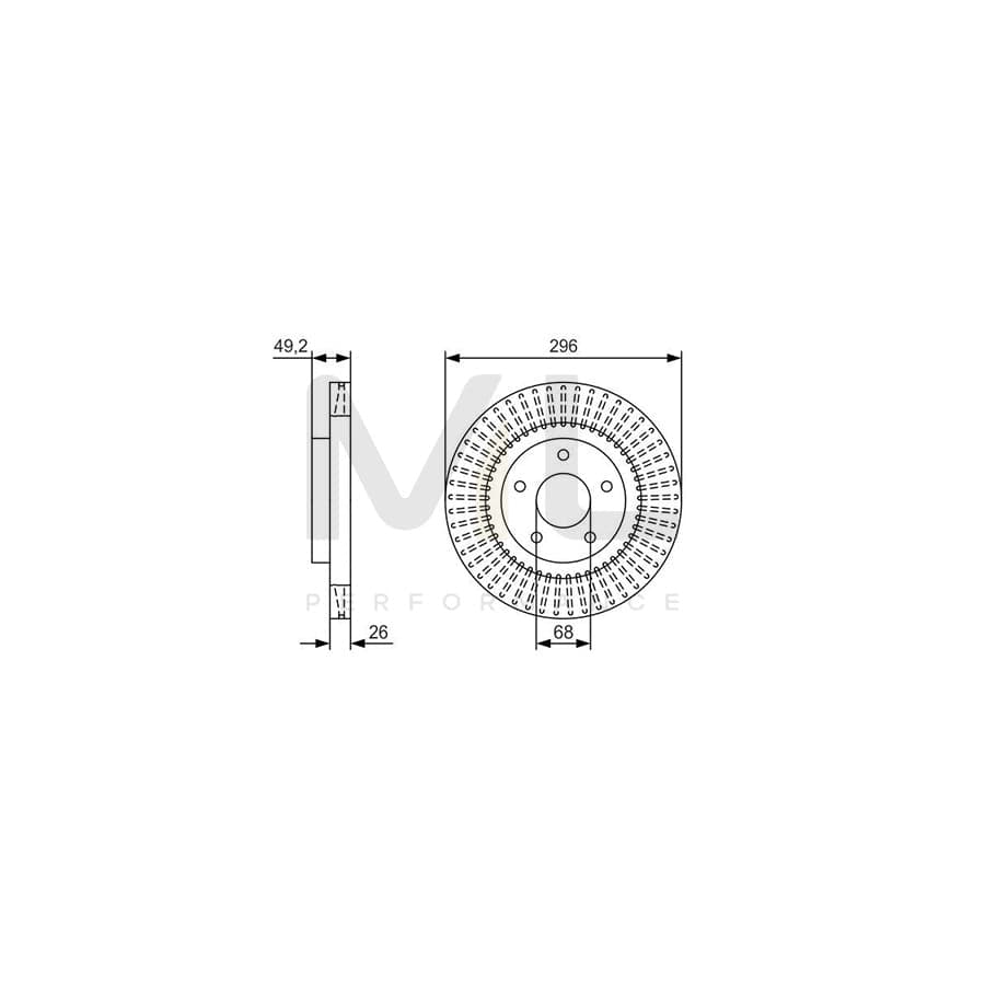 BOSCH 0 986 479 T99 Brake Disc for NISSAN ALTIMA Vented, Oiled | ML Performance Car Parts