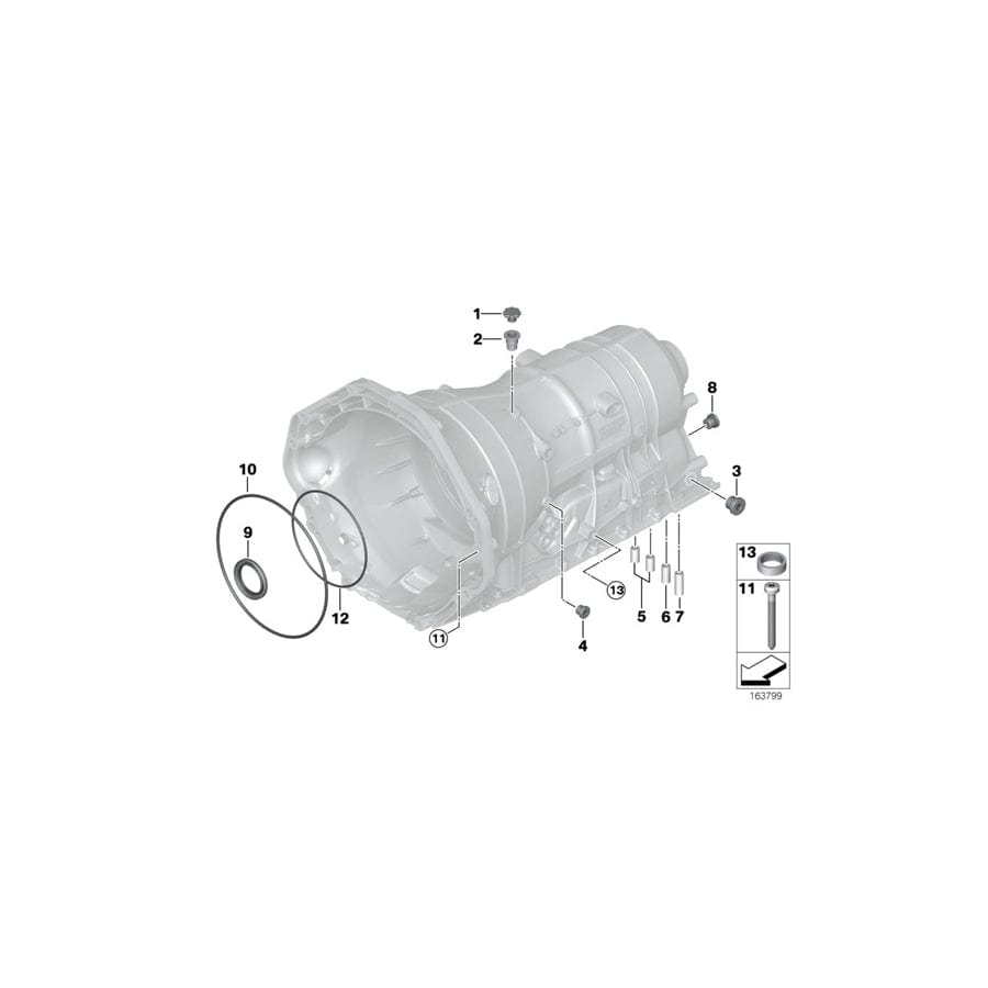 Genuine BMW 24107536341 E92 E87 E90 Sealing Sleeve L=48,90 (Inc. 116i, X1 25iX & 318d) | ML Performance UK Car Parts