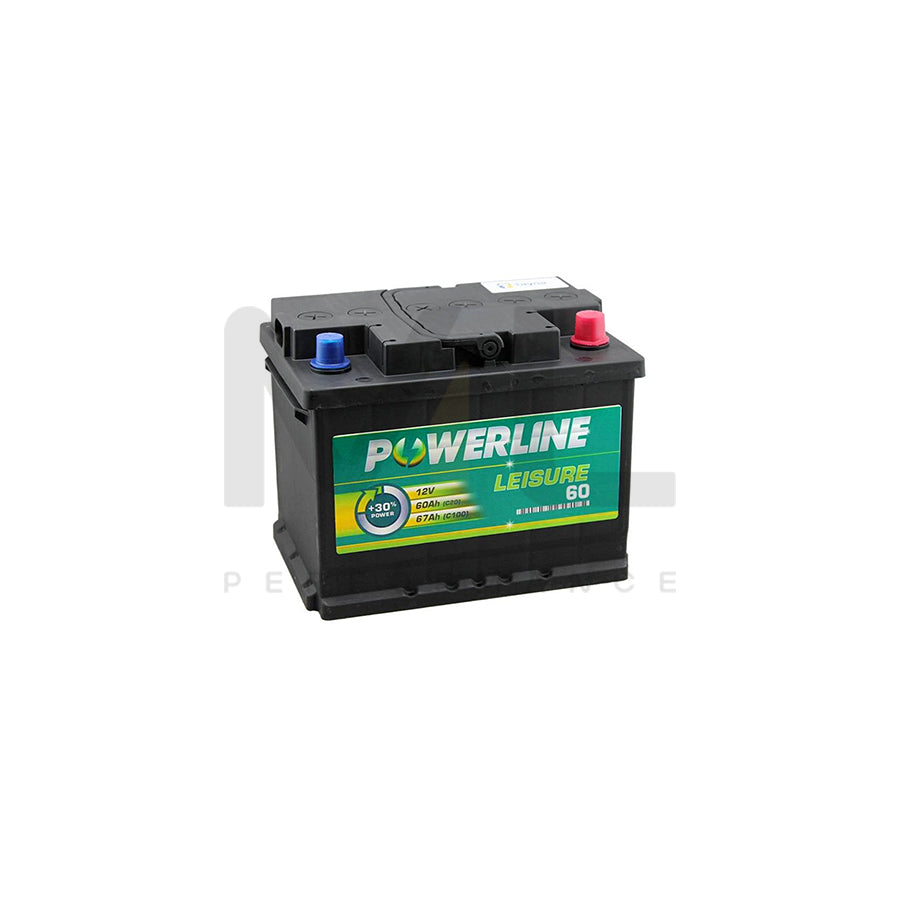 60Ah Leisure Battery - Powerline 60 Leisure Battery | Car Batteries UK | ML Performance Car Parts