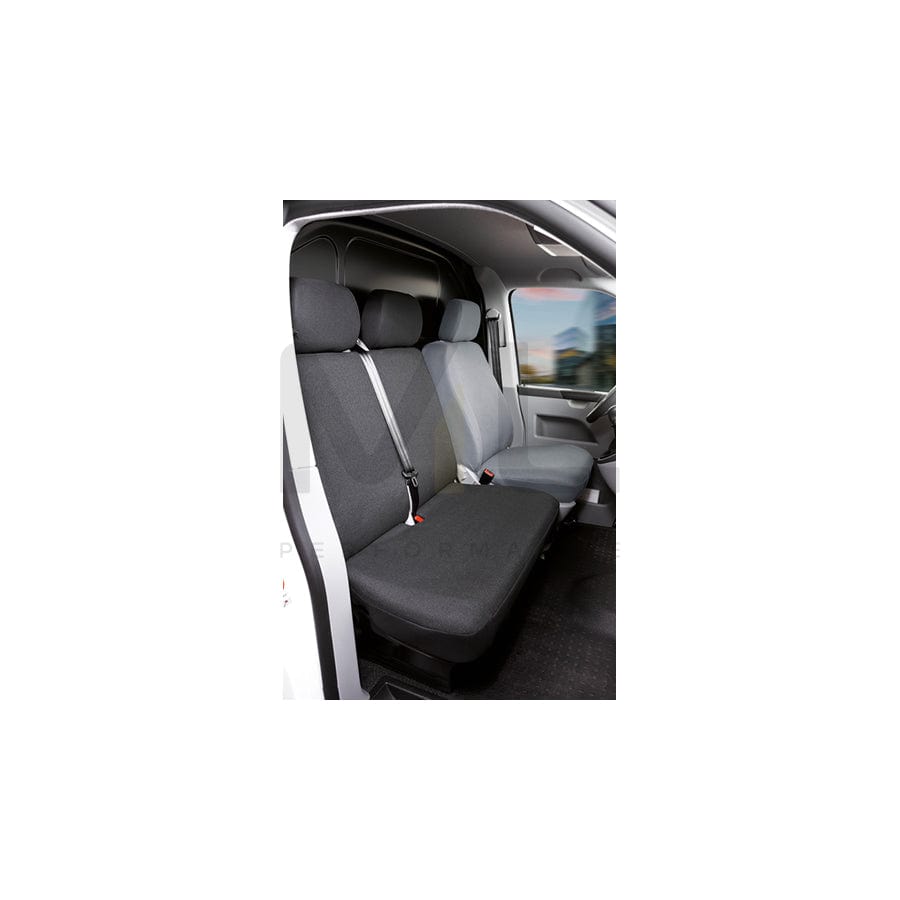 WALSER 10520 Car seat cover for VW TRANSPORTER Anthracite, Polyester, Front | ML Performance Car Parts