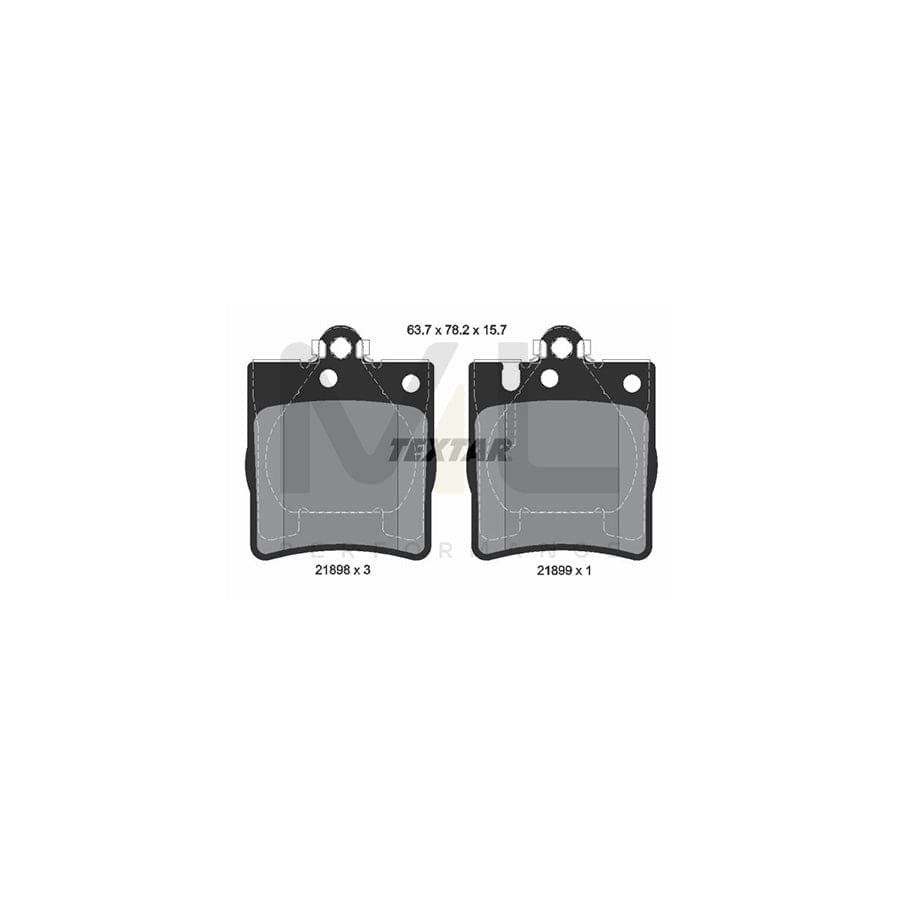 TEXTAR epad 2189881 Brake pad set prepared for wear indicator | ML Performance Car Parts