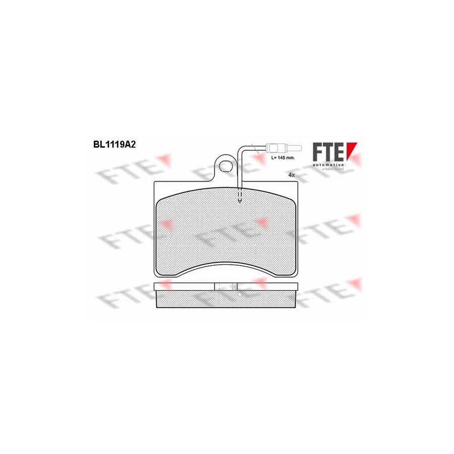 Fte BL1119A2 Brake Pad Set | ML Performance UK Car Parts