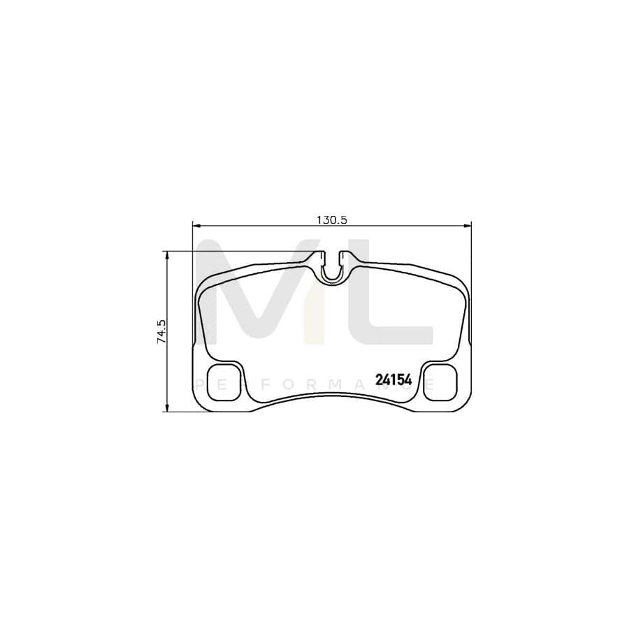 TEXTAR 2415404 Brake pad set for PORSCHE 911 Coupe (997) prepared for wear indicator | ML Performance Car Parts