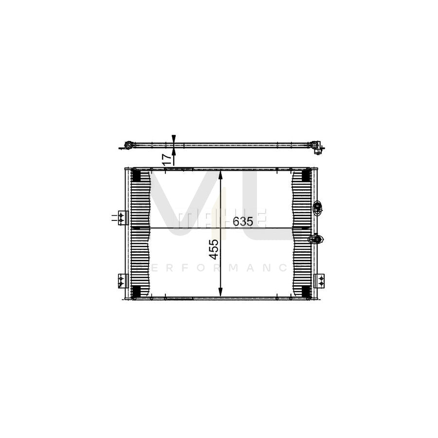 MAHLE ORIGINAL AC 382 000S Air conditioning condenser for TOYOTA HIACE without dryer | ML Performance Car Parts