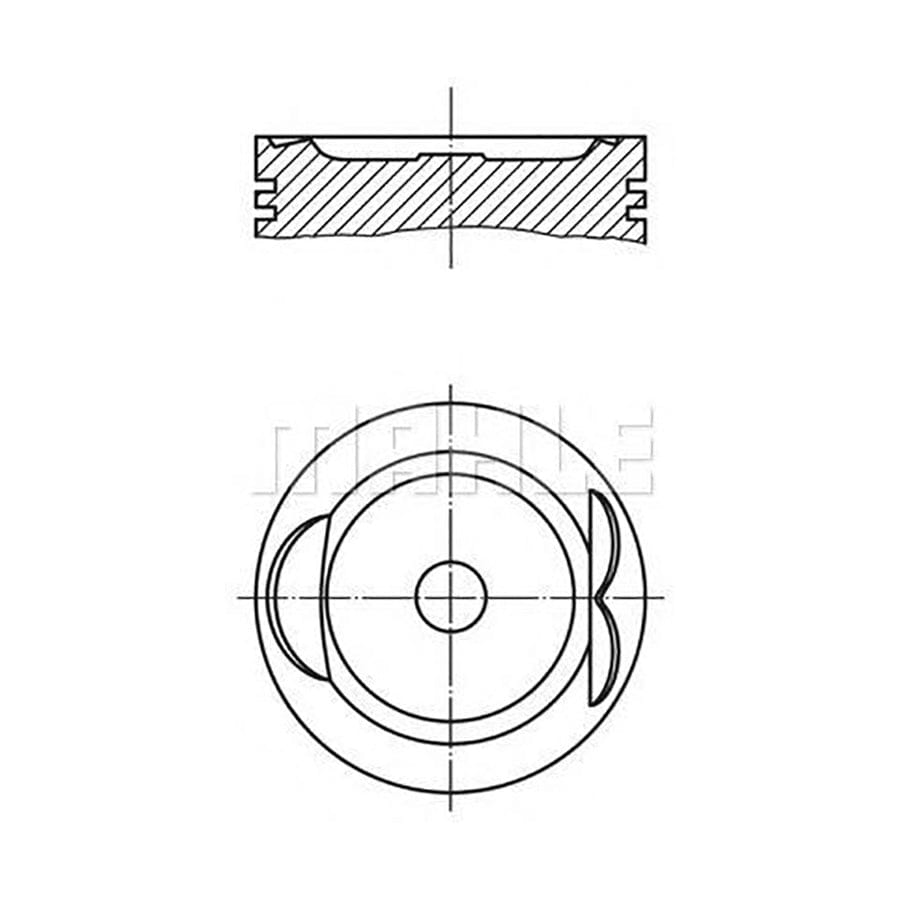 MAHLE ORIGINAL 627 33 02 Piston 86,5 mm | ML Performance Car Parts