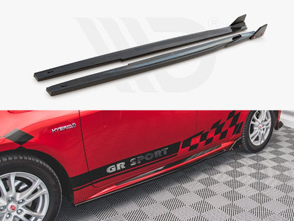 Maxton Design TO-CO-12-HB-GR-SD1T Side Skirts Diffusers V.1 + Flaps Toyota Corolla Gr Sport Hatchback XII | ML Performance UK Car Parts